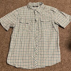 Men's L Checkered Short Sleeve Shirt